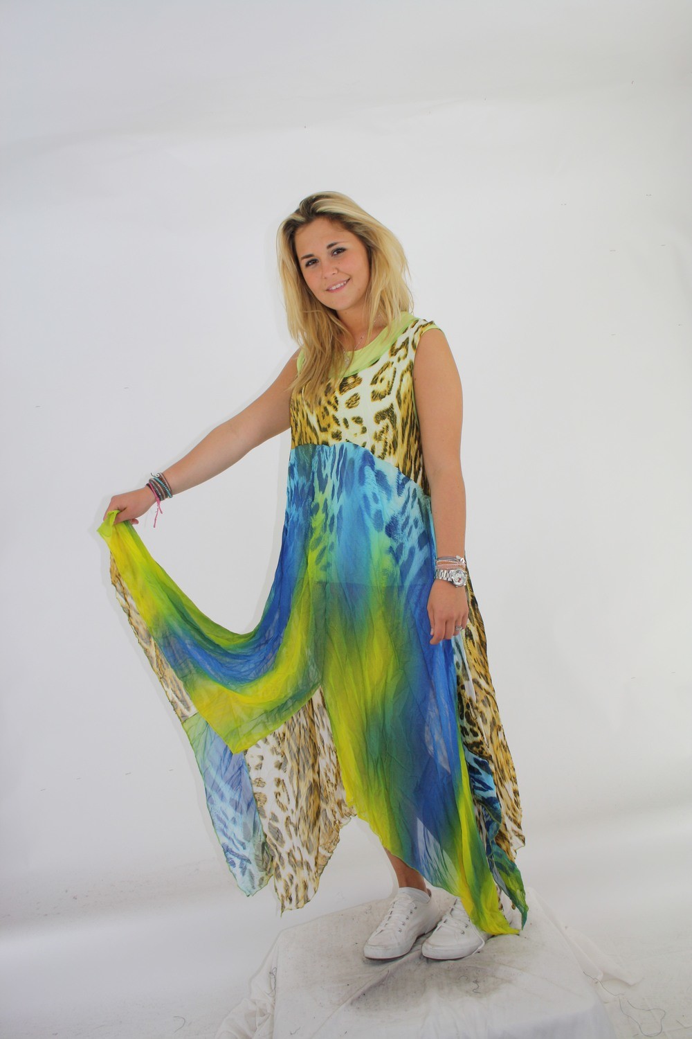 One O One Paris Crushed Chiffon Sundress/Beach Dress SOLD OUT