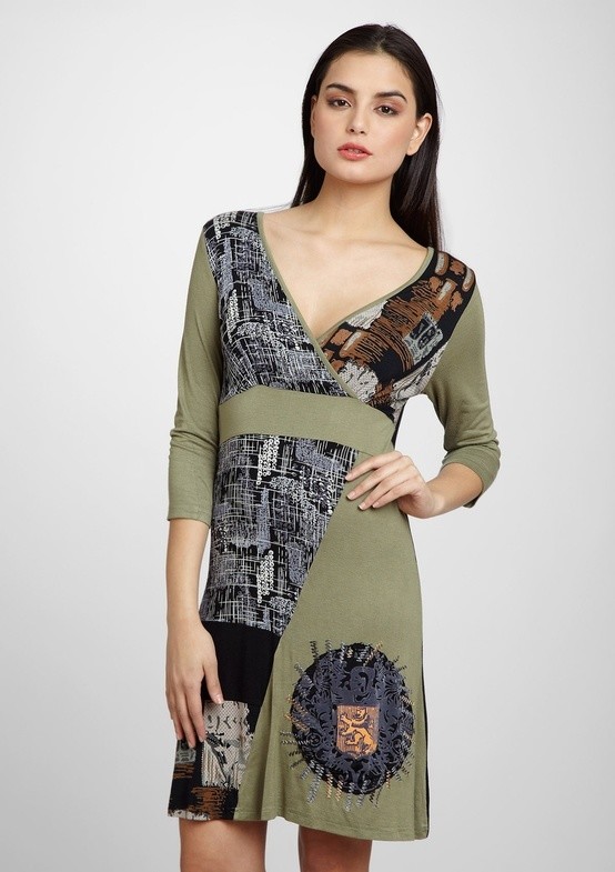 Dzhavael Couture Patchwork Designed Dress SOLD OUT