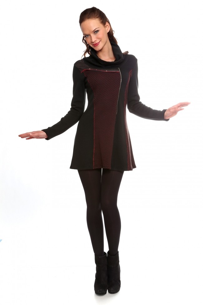 ME Paris: A Little Leather &amp; Knit Sweater Tunic