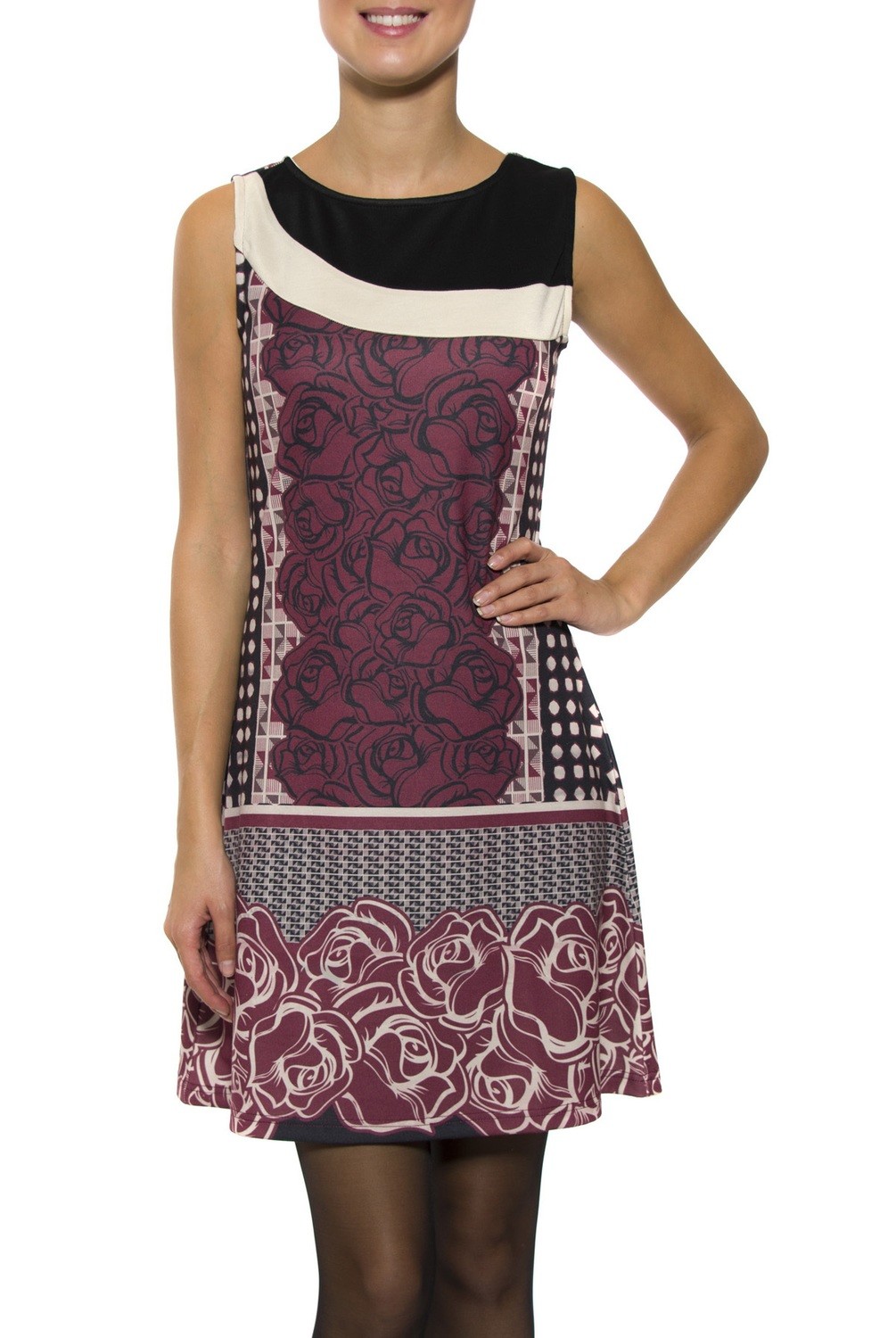 Smash! Spain: Rosette Wine Dress