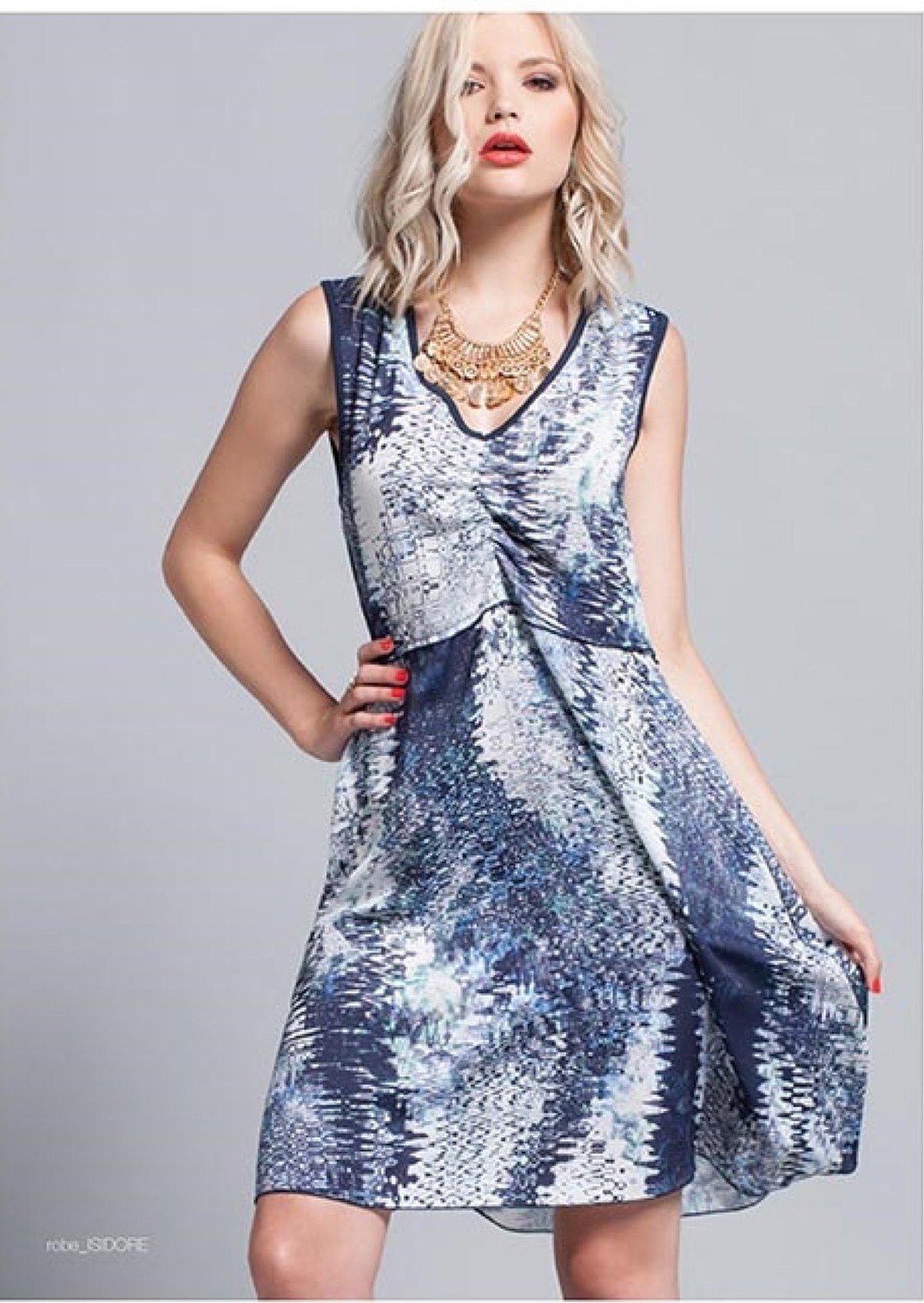 Maloka: Crystal Waves Asymmetrical Dress SOLD OUT