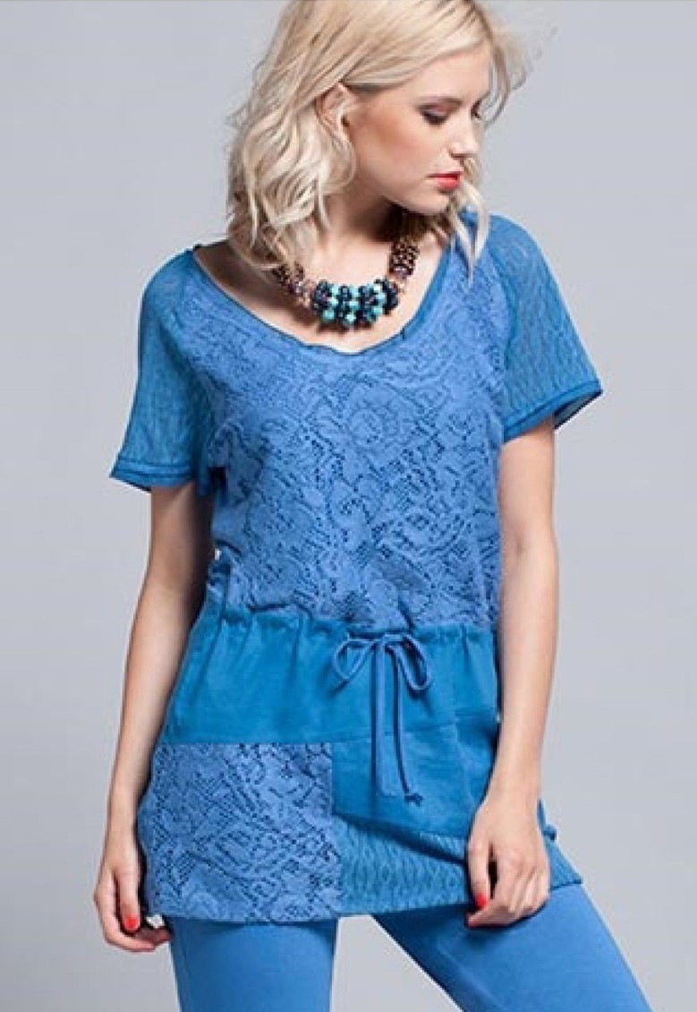 Maloka: Rosette Tasseled Linen Tunic SOLD OUT