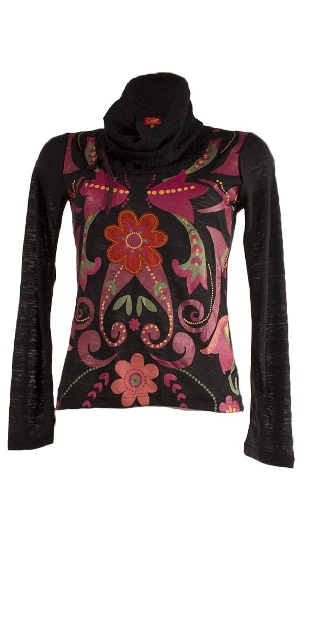Coline USA: Rosette Wine Sweater (Only Black Left, Almost Gone!)