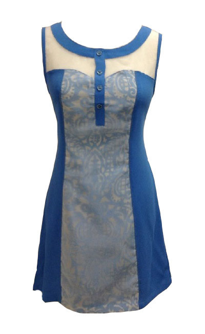 L33 Paris: Sweetheart Sundress (Sky Blue &amp; Black) Flash Special, Ends Soon!