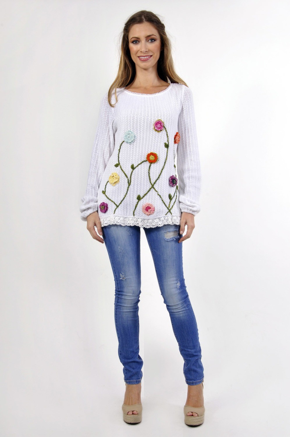 Savage Culture: Crocheted Garden Malena Sweater