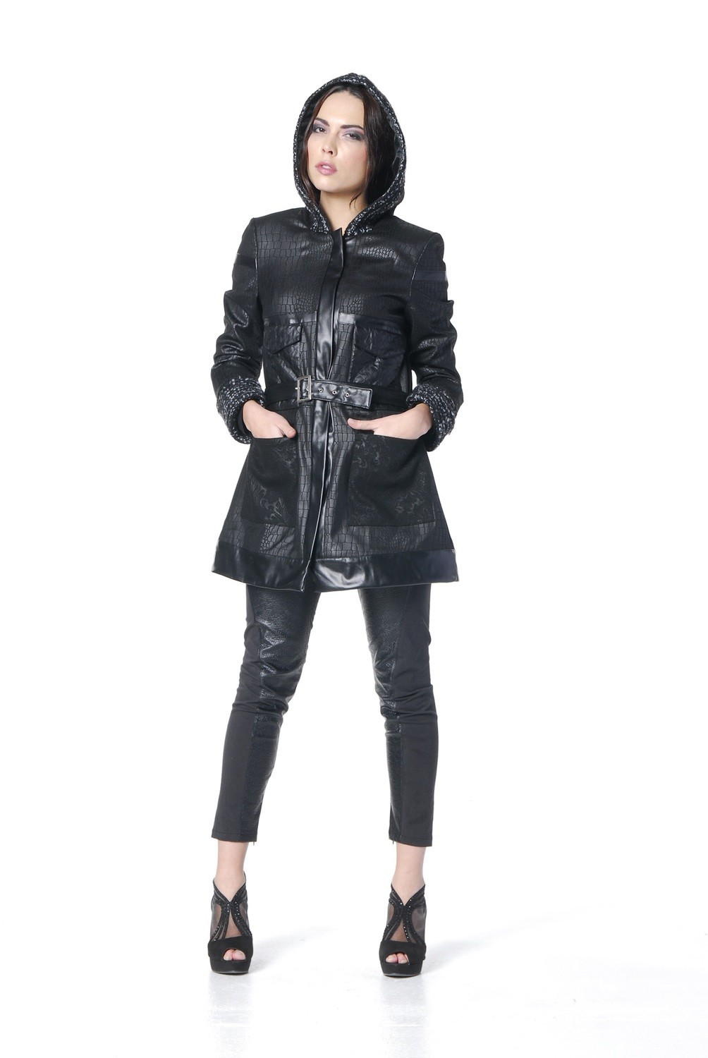 Les Fees Du Vent Couture: Dance Bird Diva Wool Coat