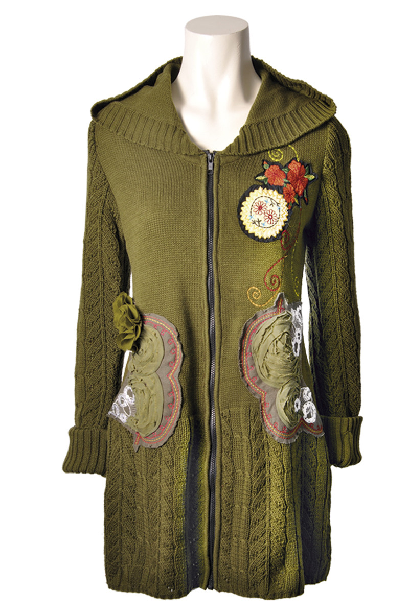 Savage Culture: Rosela Cashmere Zippered Sweater Coat SOLD OUT