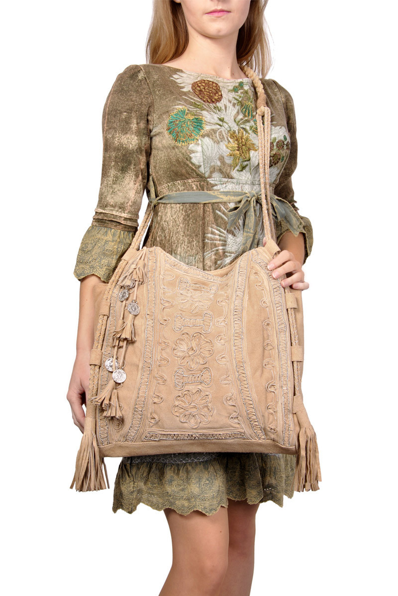 Savage Culture: Tassels &amp; Flowers Leather Bag Togo SOLD OUT