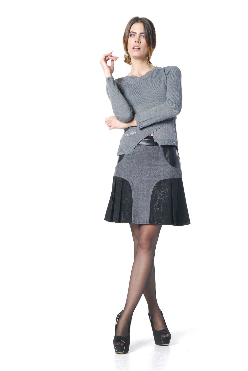 Les Fees Du Vent Couture: Cute Cashmere Asymmetrical Sweater SOLD OUT