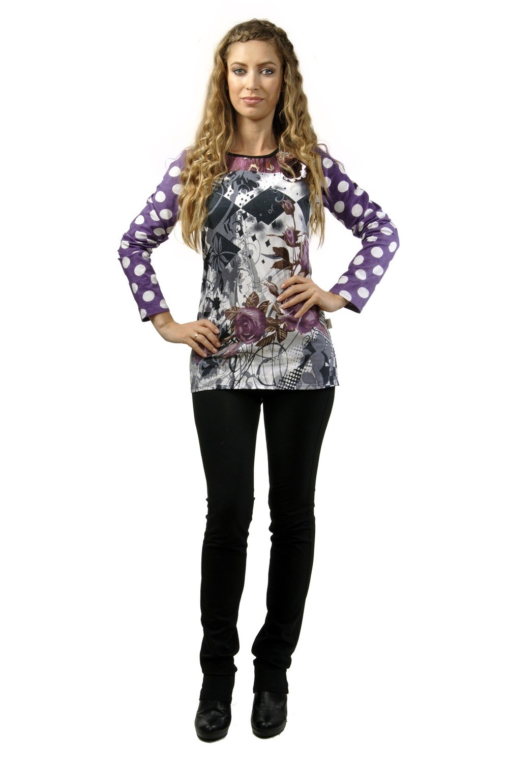 Savage Culture: Purple Rose Wendy Tunic  SOLD OUT