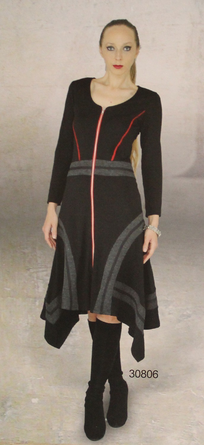 Dzhavael Couture: Asymmetrical Zipper Dress