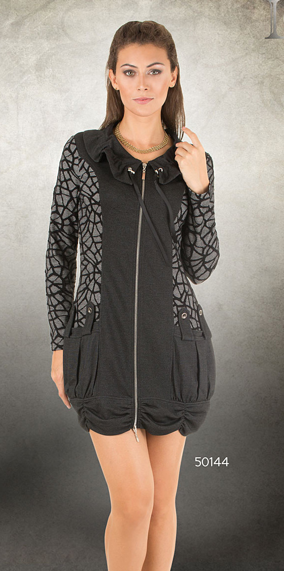 Dzhavael Couture: Diamond Swirl Dress/Tunic