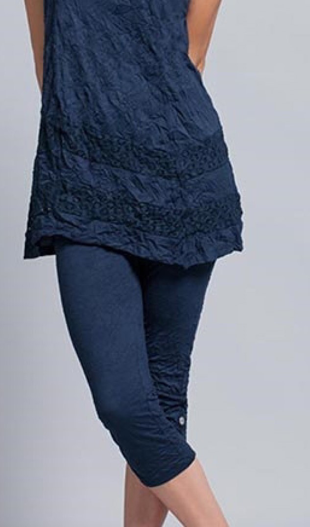 Maloka: Crinkled Cotton Cropped Legging SOLD OUT