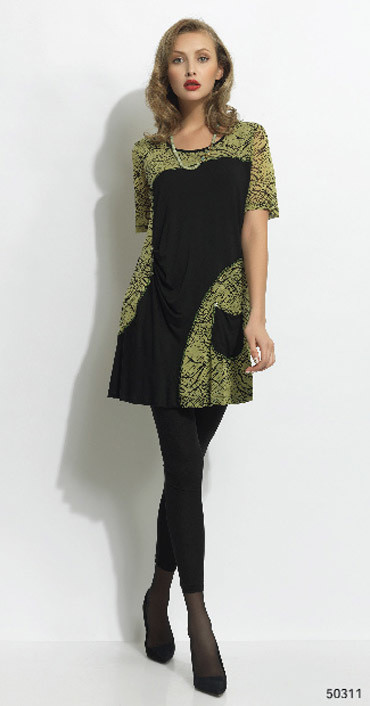 Dzhavael Couture: Sea Green Waves Tunic SOLD OUT
