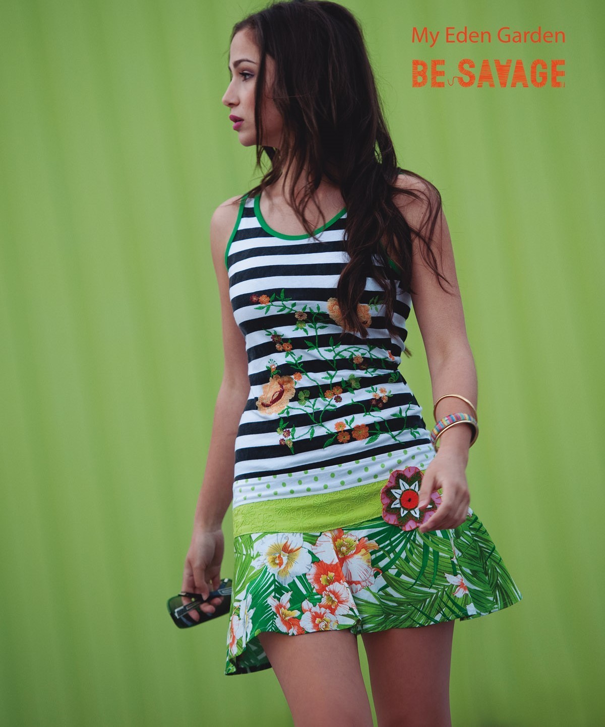 Savage Culture: Perfumed Flower Mini Sundress/Tunic Claudia