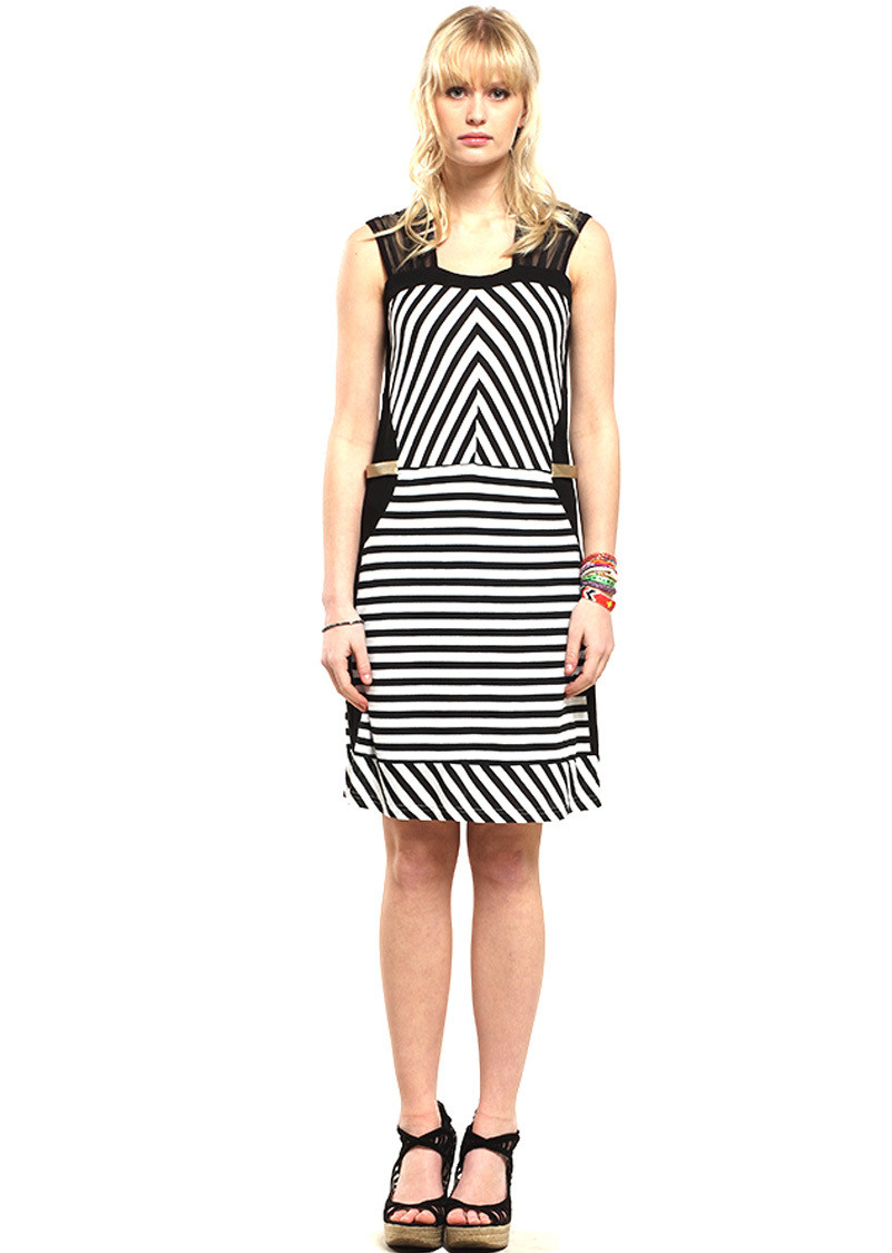Double Jeu Paris: Zebra Side Lace Dress SOLD OUT