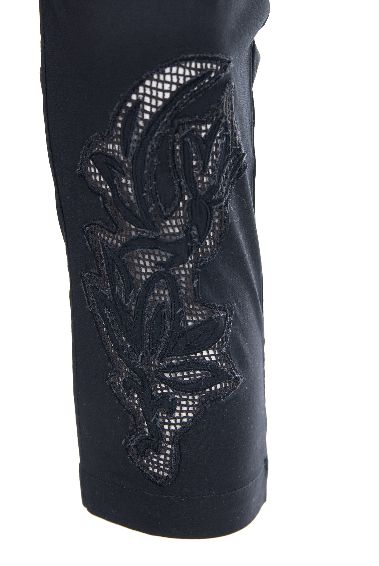 Les Fees Du Vent Couture: Midnight Orchid Cropped Pant (In Black & White)