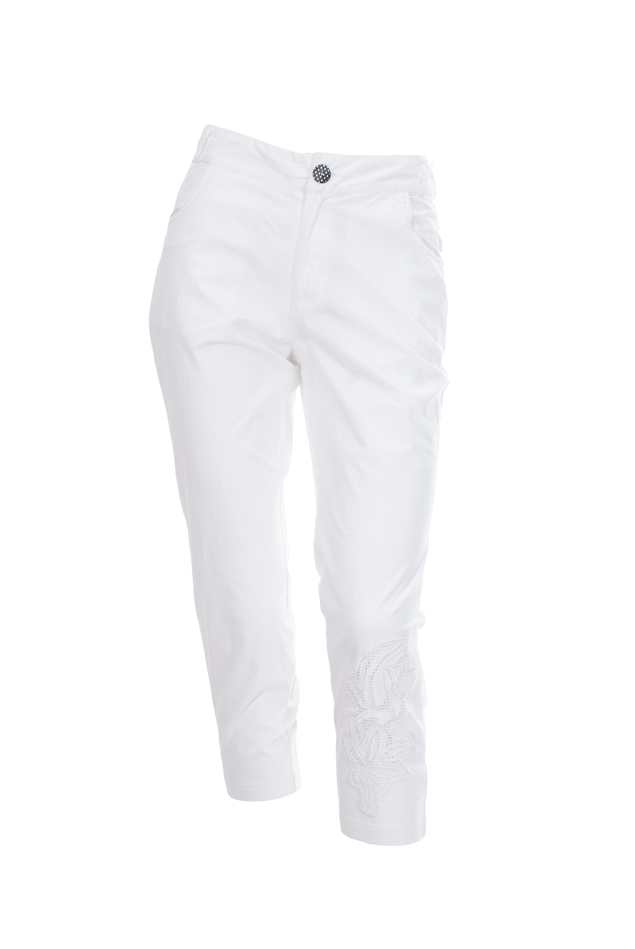 Les Fees Du Vent Couture: Midnight Orchid Cropped Pant (In Black & White)