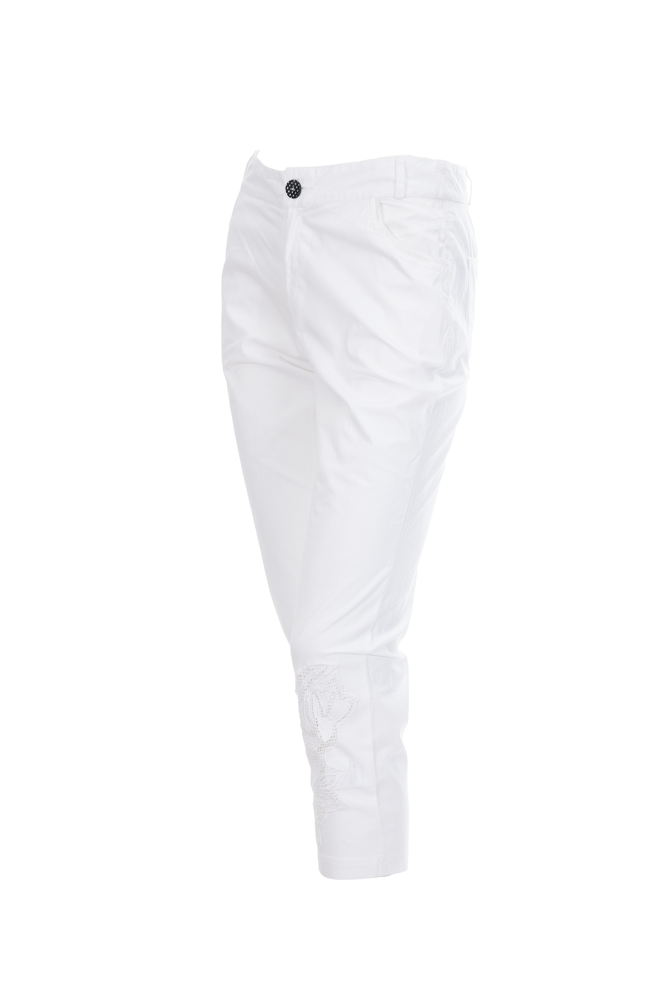 Les Fees Du Vent Couture: Midnight Orchid Cropped Pant (In Black & White)