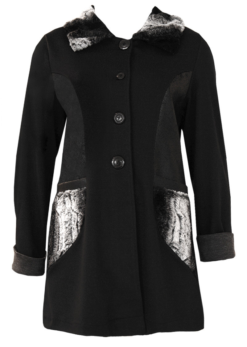 Double Jeu Paris: Little Black Tweed Coat SOLD OUT