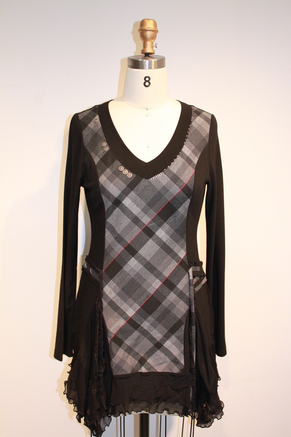 Dzhavael Couture: Pretty In Plaid Tunic/ Mini Dress