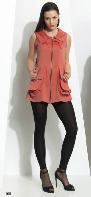 Dzhavael Couture: Unzip It Metallic Coral Vest (Few Left!)