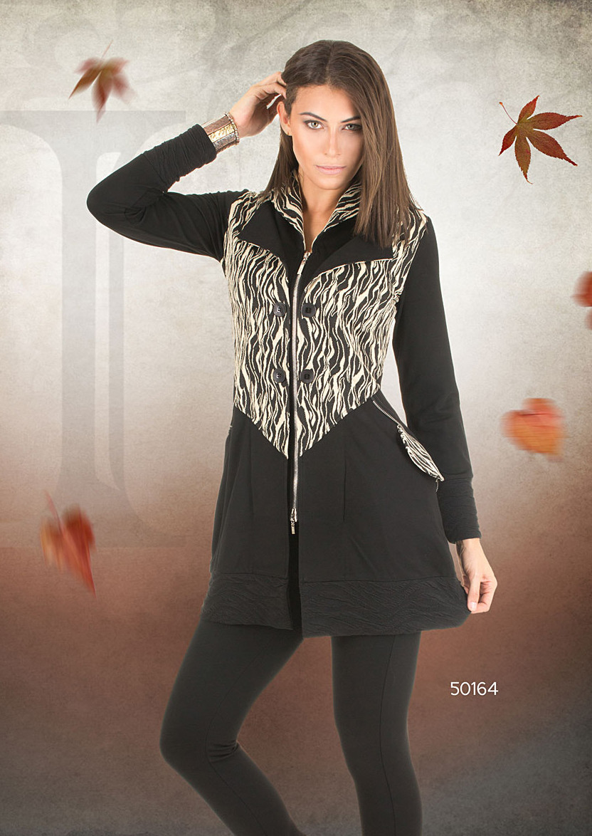 Dzhavael Couture: Twist Of Vanilla Double Zip Jacket