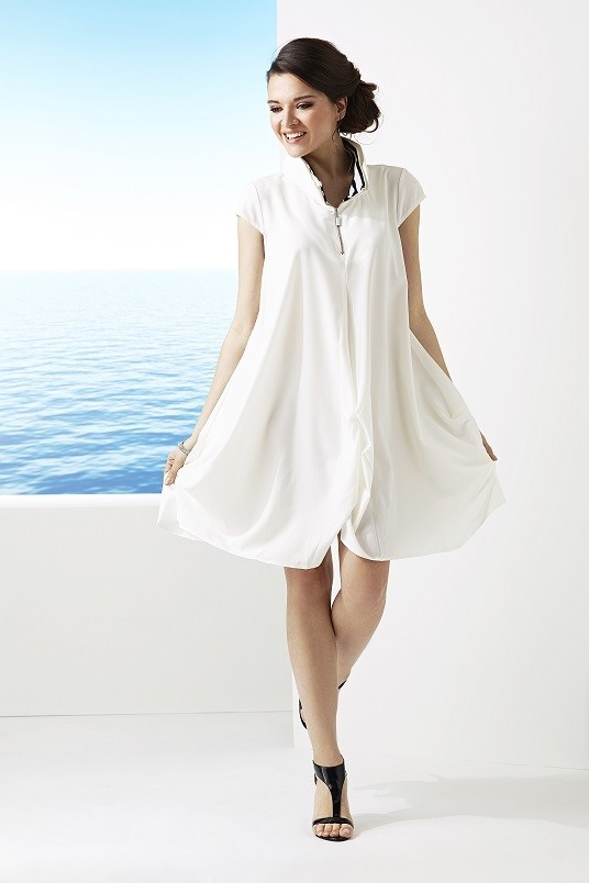 Dzhavael Couture: White Zip Sundress/Beach Dress SOLD OUT