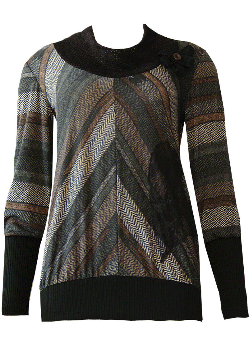 Double Jeu Paris: Smoking Grey Dipped In Chocolate Sweater SOLD OUT