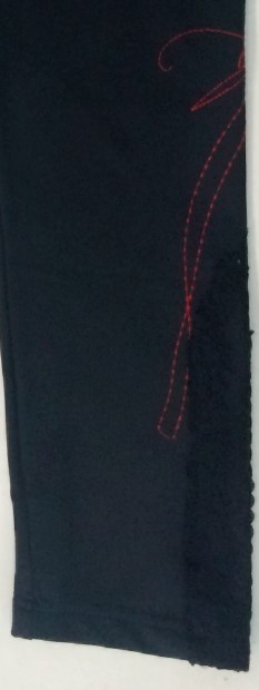 L33 Paris: Button & Lace Velvet Lined Legging (3 Left!)
