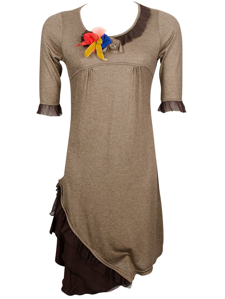 Mamatayoe: Asymmetrical Rose Knit Dress