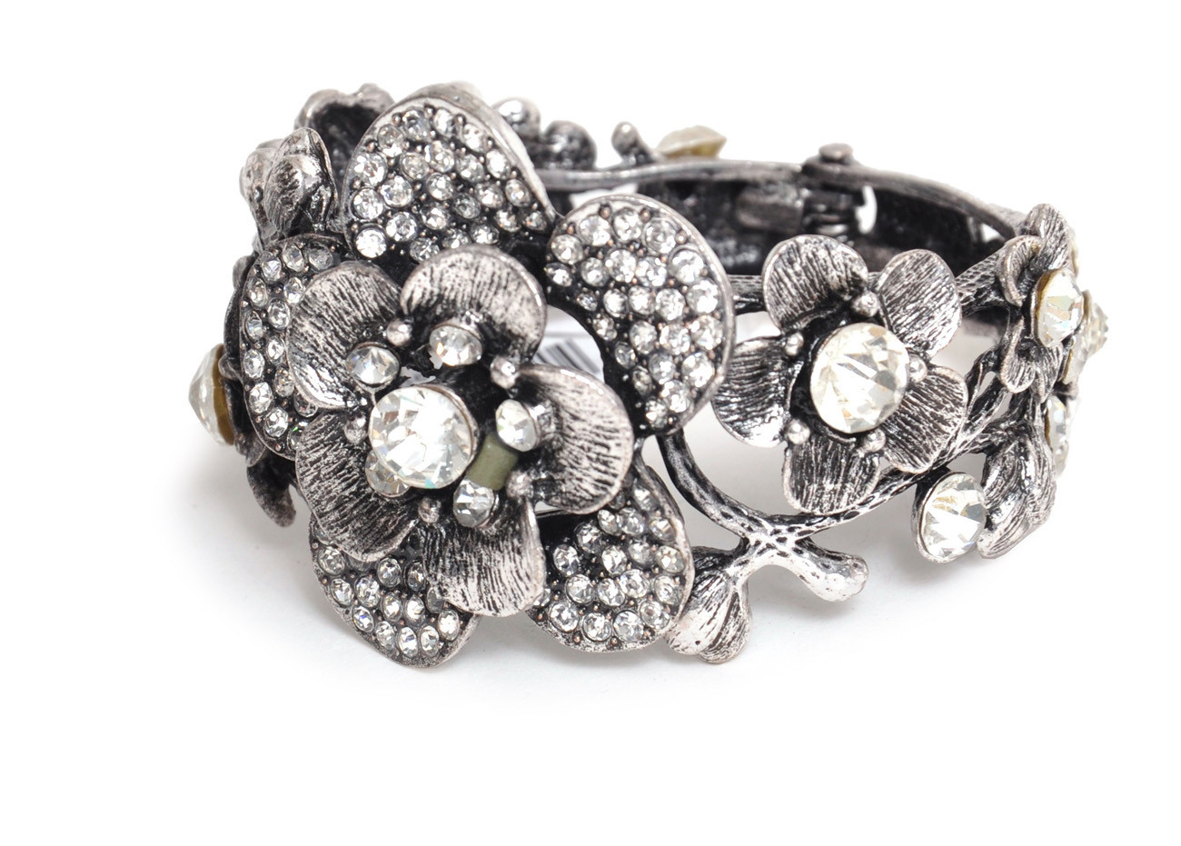 Savage Culture: Crystal Cuff Daisy Bracelet SOLD OUT