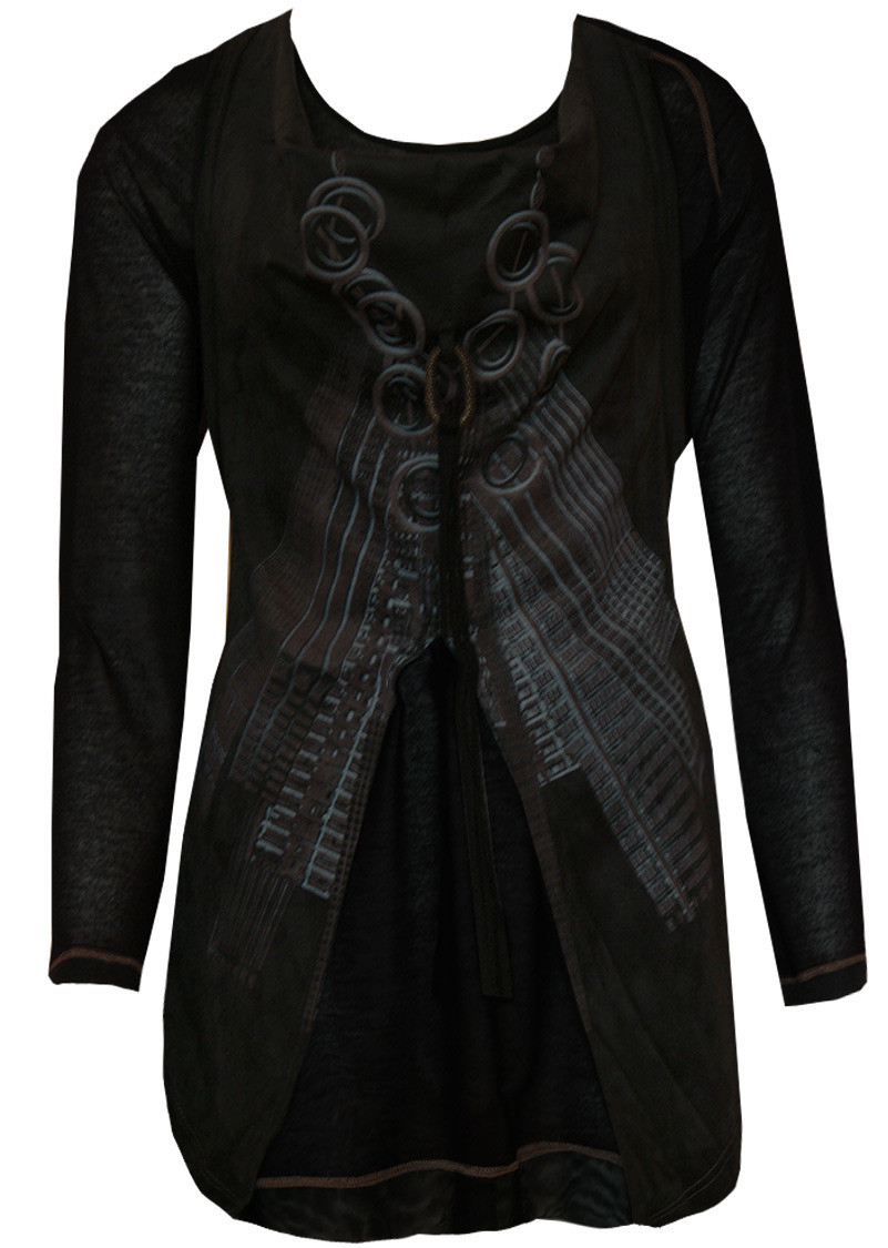 Double Jeu Paris: Classique Black Tassel Soda Pop Mini Dress/Tunic SOLD OUT