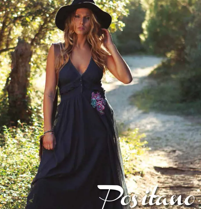 Savage Culture: Sexy Sweetheart Arabesque Cotton Maxi Dress Positano (1 Left!)