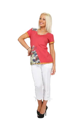 S'Quise Paris: Lattice Ribboned Capri Pant (Many Colors!)