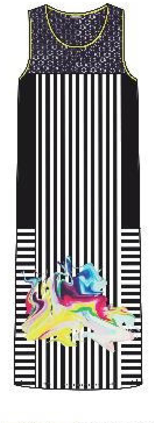 Maloka: Splash Colorblock Pocket Maxi Dress