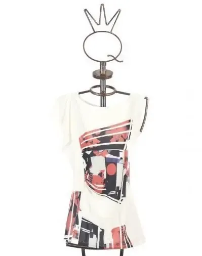 Save The Queen: Asymmetrical Ruffled Cap Sleeve Tunic