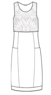 Maloka: Fiji Leaf Bodice Midi Linen Sundress (Many Colors!)