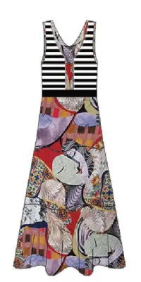 Maloka: Seashells Colorblock Maxi Dress (Few Left!)
