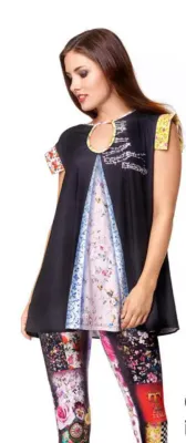 IPNG: Tea Time Rosette Keyhole Illusion Tunic (1 Left, Ships Immed!)