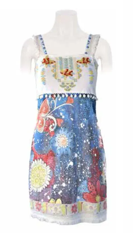 Savage Culture: Twinkle Twinkle Little Star Cotton Midi Dress Amalfi (1 Left!)