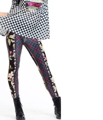 IPNG: Antique Jewels Ribboned Cherry Rose Illusion Legging (Some Ship Immed!)