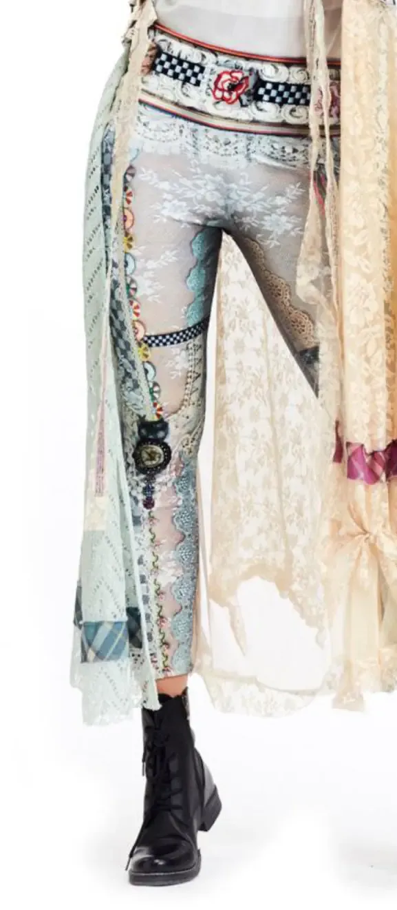 IPNG: Jeweled Ribboned Garter Belt Illusion Legging