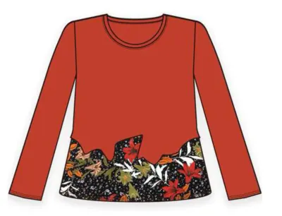 Maloka: Orange Rose Asymmetrical Waist Tunic (More Colors, Few Left!)