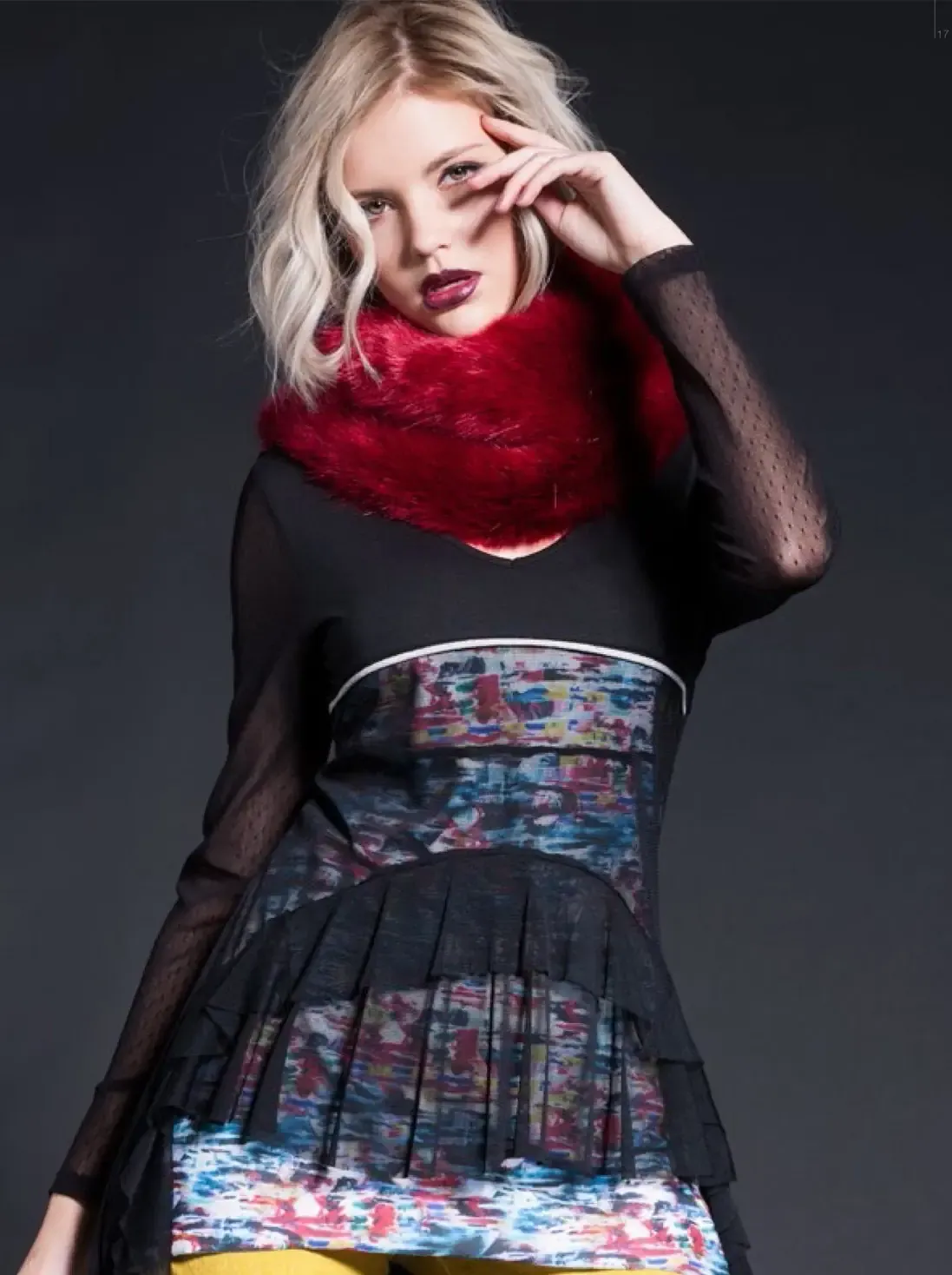 Maloka: Asymmetrical Diamond &amp; Princess Lace Tunic