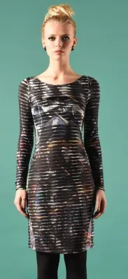 Eroke Italy: Crinkled Lightning Storm Dress