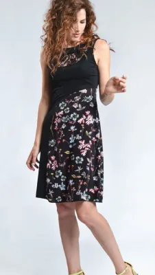 Myco Anna: Patchwork Of Flowers Eco Asymmetrical Dress