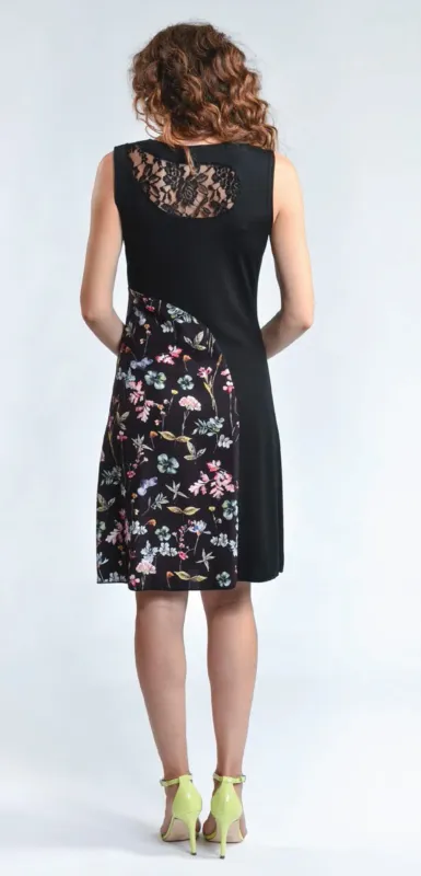 Myco Anna: Patchwork Of Flowers Eco Asymmetrical Dress