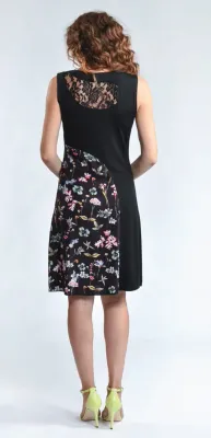 Myco Anna: Patchwork Of Flowers Eco Asymmetrical Dress