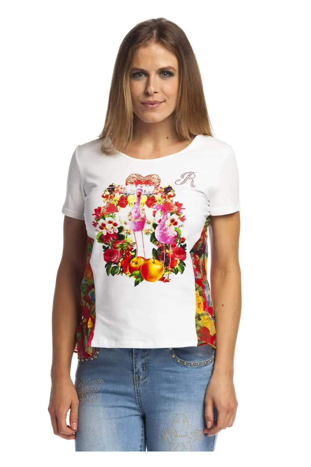 Rosalita McGee: Wild Strawberry Patch Asymmetrical Ruffle Tunic (1 Left!)